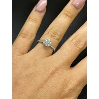 Ladies 18ct White Gold Diamond Engagement Ring