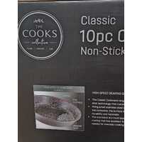 The Cooks Collective Classic 10 Piece Non Stick Cookset in Black Cookware Set