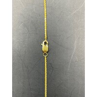 Ladies 22ct Yellow Gold Wheat Link Chain Necklace