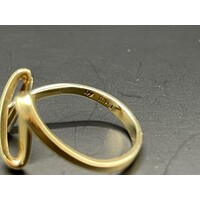 Ladies 9ct Yellow Gold Swirl Design Ring