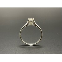 Ladies 9ct White Gold 4 Stone Diamond Ring