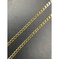 Men's 10ct Yellow Gold Curb Link Necklace