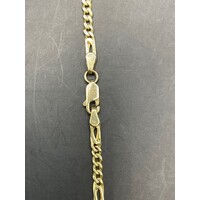 Ladies 9ct Yellow Gold Birdseye/Curb Link Necklace