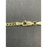 Unisex 9ct Yellow Gold Curb Link Necklace