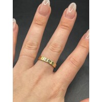 Unisex 18ct Yellow Gold Band Ring