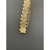 Ladies 14ct Yellow Gold Fancy Link Bracelet