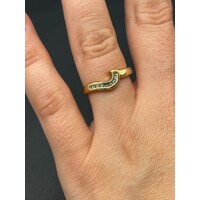 Ladies 18ct Yellow Gold Diamond Enhancer Ring