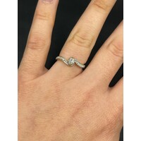 Ladies 18ct White Gold Diamond Ring