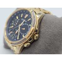 Citizen Eco-Drive 8729-S115752 Gold Tone Stainless Steel Watch with Diamonds