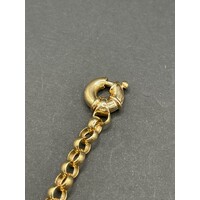 Ladies 9ct Yellow Gold Belcher Link Bracelet