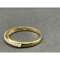 Ladies 9ct Yellow Gold Diamond Ring Set