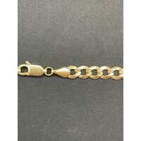 Unisex 9ct Yellow Gold Curb Link Necklace