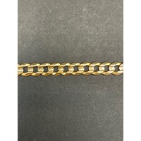 Unisex 9ct Yellow Gold Curb Link Bracelet