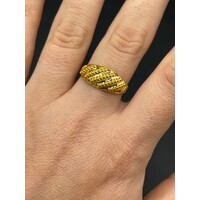 Ladies 21ct Yellow Gold Band Ring