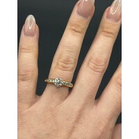 Ladies 18ct Yellow Gold Diamond Ring