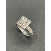 Ladies 18ct White Gold Diamond Ring