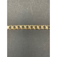 Unisex 9ct Yellow Gold Curb Link Bracelet