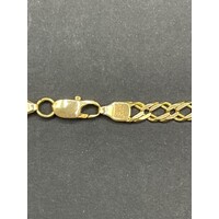 Men's 14ct Yellow Gold Double Curb Link Necklace