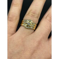 Ladies 18ct Yellow Gold Diamond Ring