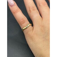 Ladies 18ct Yellow Gold Plain Band Enhancer Ring