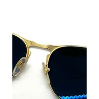 Persol 7359-S 1069/58 Unisex Polarised Gold Frame Sunglasses with Case