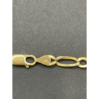 Unisex 18ct Yellow Gold Figaro Link Necklace