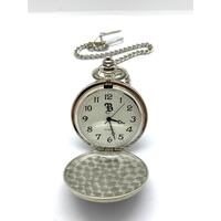 FOB Watch Box Scottish Piper Round Pocket Watch with Metal Strap with Box