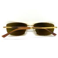 Ray-Ban RB3732 Unisex Gold Brown Polarised Sunglasses with Pouch Blue Bag