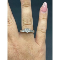 Ladies 18ct White Gold Diamond Engagement Ring