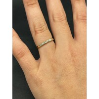 Ladies 14ct Yellow Gold Diamond Band Ring