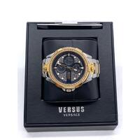 Versus Versace Mens Two Tone Stainless Steel Bracelet Watch VSP1M0421 with Box