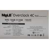 MeLE Overclock 4C Mini PC N95 CPU 16GB RAM 512GB Storage Windows 11 Pro