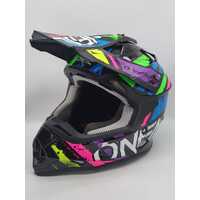 Oneal 1SRS Glitch Multicoloured MX Motocross Helmet Size Large 60cm