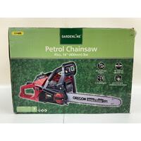 Gardenline Petrol Chainsaw 45cc 2-Stroke 16 Inch 400mm Oregon Bar Chain and Case