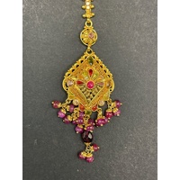 Ladies 21ct Yellow Gold Tikka Headpiece Pendant