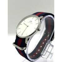 Daniel Wellington Classic Warwick White Dial Men's Watch with 2 NATO Straps