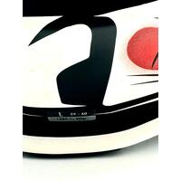 Airoh Wraap Beast Motocross Helmet Size L 59-60 Matte Black White