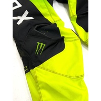 Fox 180 Mens Motocross Monster Pants Black Green Yellow Size 34