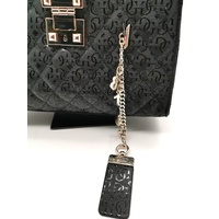 Guess Ladies Handbag Detachable Strap with Chain and Pendants