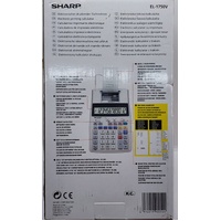 Sharp EL-1750V 12 Digit 2 Colour Printer Calculator