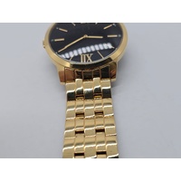 Guess Mens Stainless Steel Classic Oversized Gold Tone Watch U1073G2