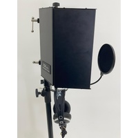 iSK Condenser Microphone with RF-2 Reflection Filter Stand and Headphones