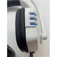 Sonic B Wired Gaming Headset White Lightweight Adjustable Headband