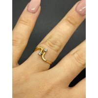 Ladies 18ct Yellow Gold Diamond Ring