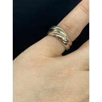 Ladies 18ct Three Tone Gold 3 in 1 Ring