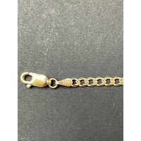 Mens 9ct Yellow Gold Curb Link Bracelet