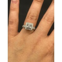 Ladies 18ct White Gold Diamond Ring