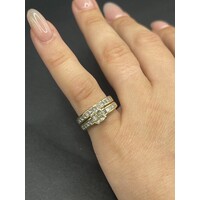 Ladies 18ct Yellow Gold Diamond Ring Set