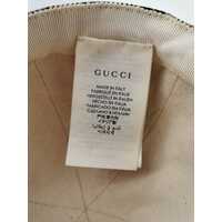 Gucci GG Pattern Logo Printing Splicing Baseball Cap Size L 56 Children’s Cap