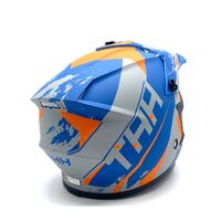 THH T710X Rage Matte Blue/Orange Youth Helmet Size L 51-52cm with Dust Bag